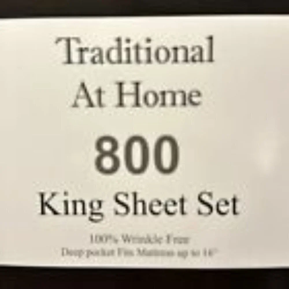 Transitional at Home 6pc King Sheet spring green with white stripes